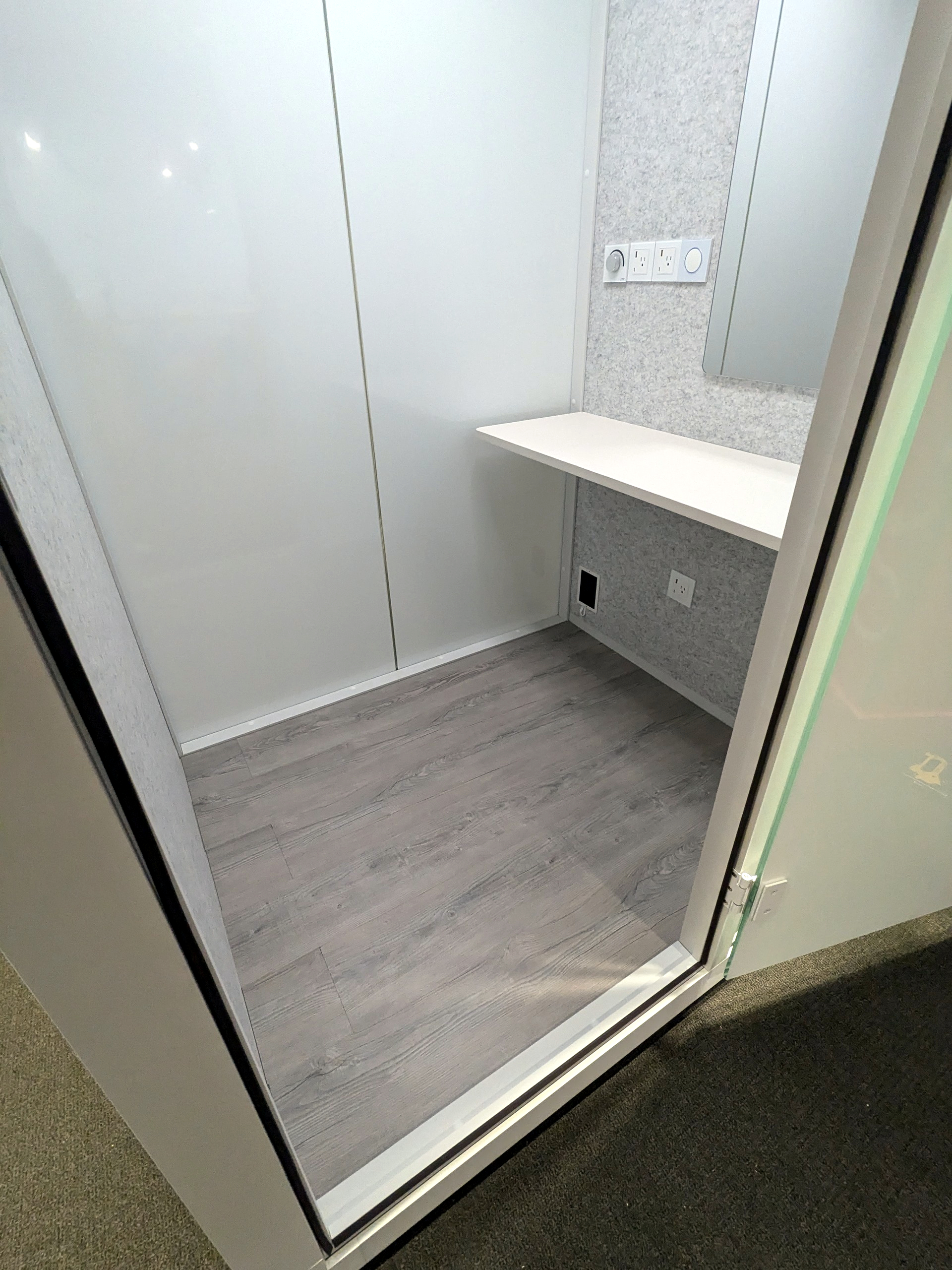 solo lactation pod plank flooring